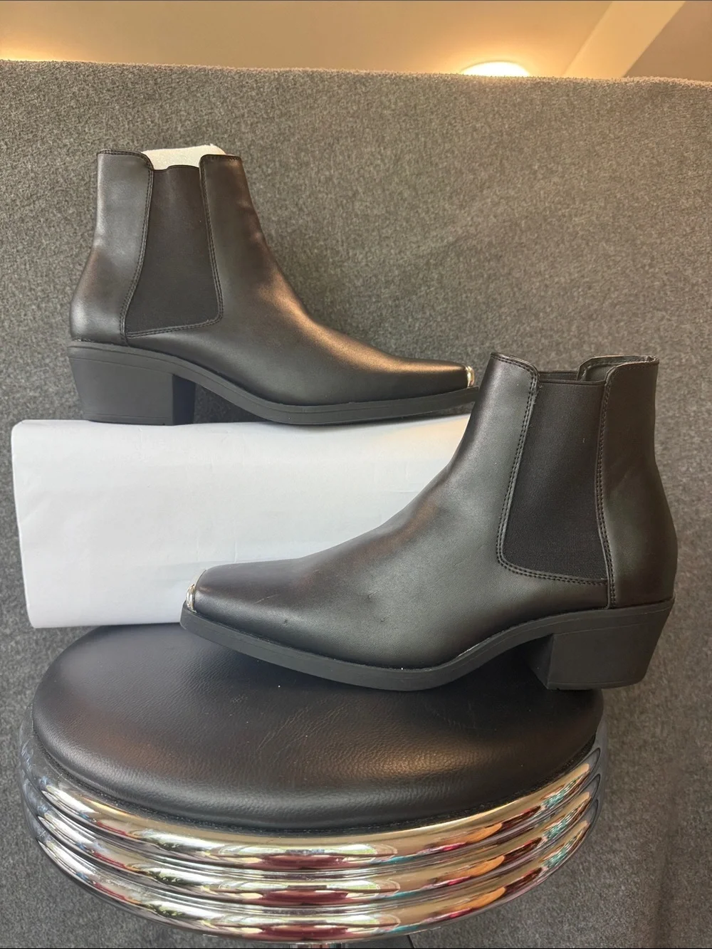 ASOS Black Leather Chukka Chelsea Boots for Men
